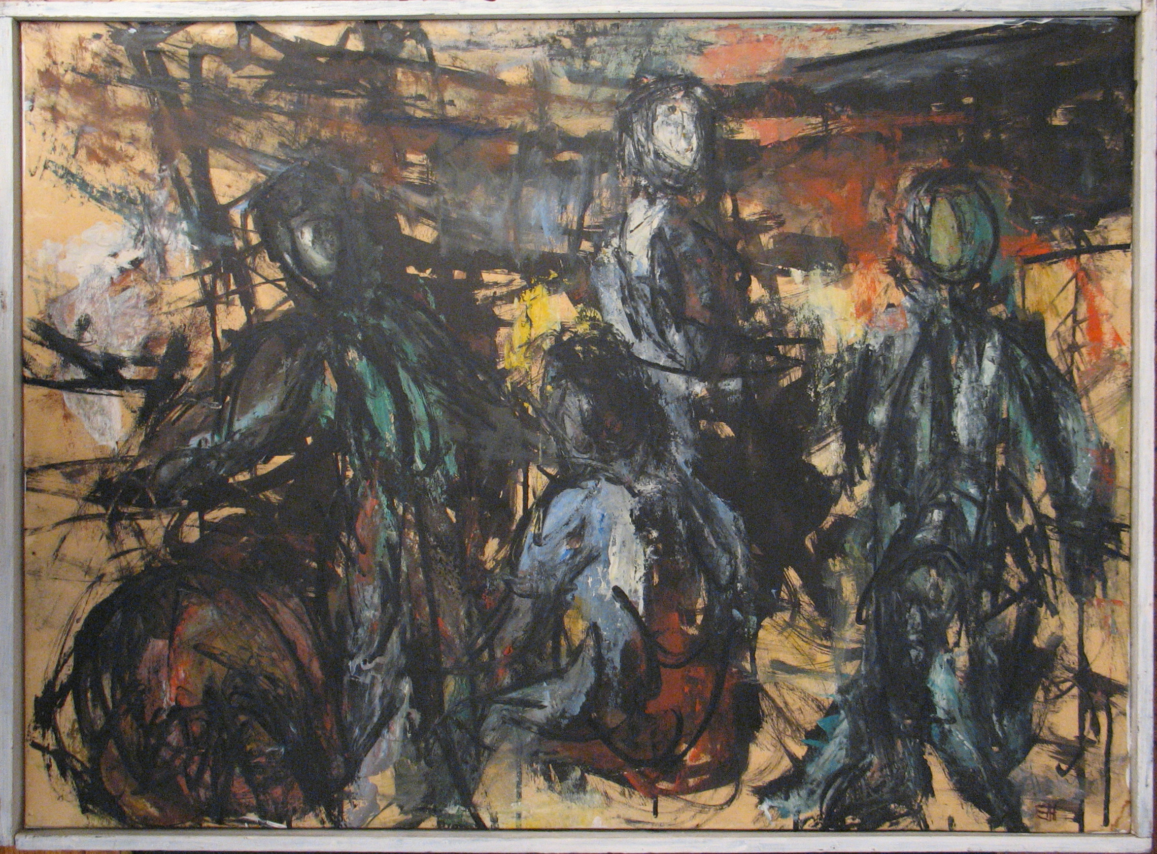 Painting: Cavallieri (#38) by Eleanor Hilowitz (1913 - 2007)