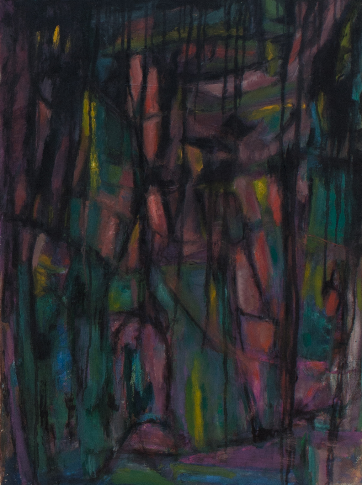 Painting: Descending Night (#48) by Eleanor Hilowitz (1913 - 2007)