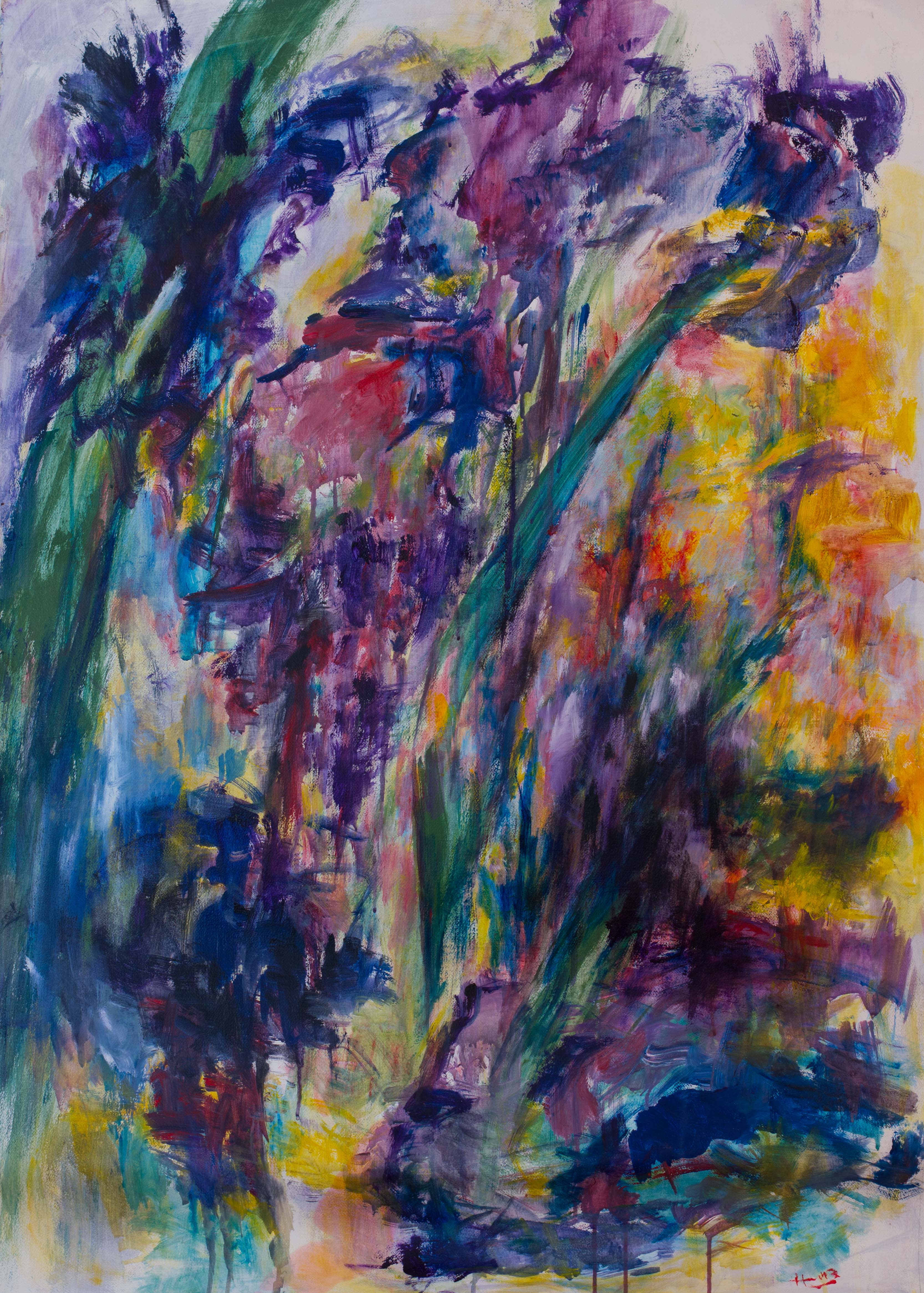 Painting: Ravine (Fiesta) (#56) by Eleanor Hilowitz (1913 - 2007)