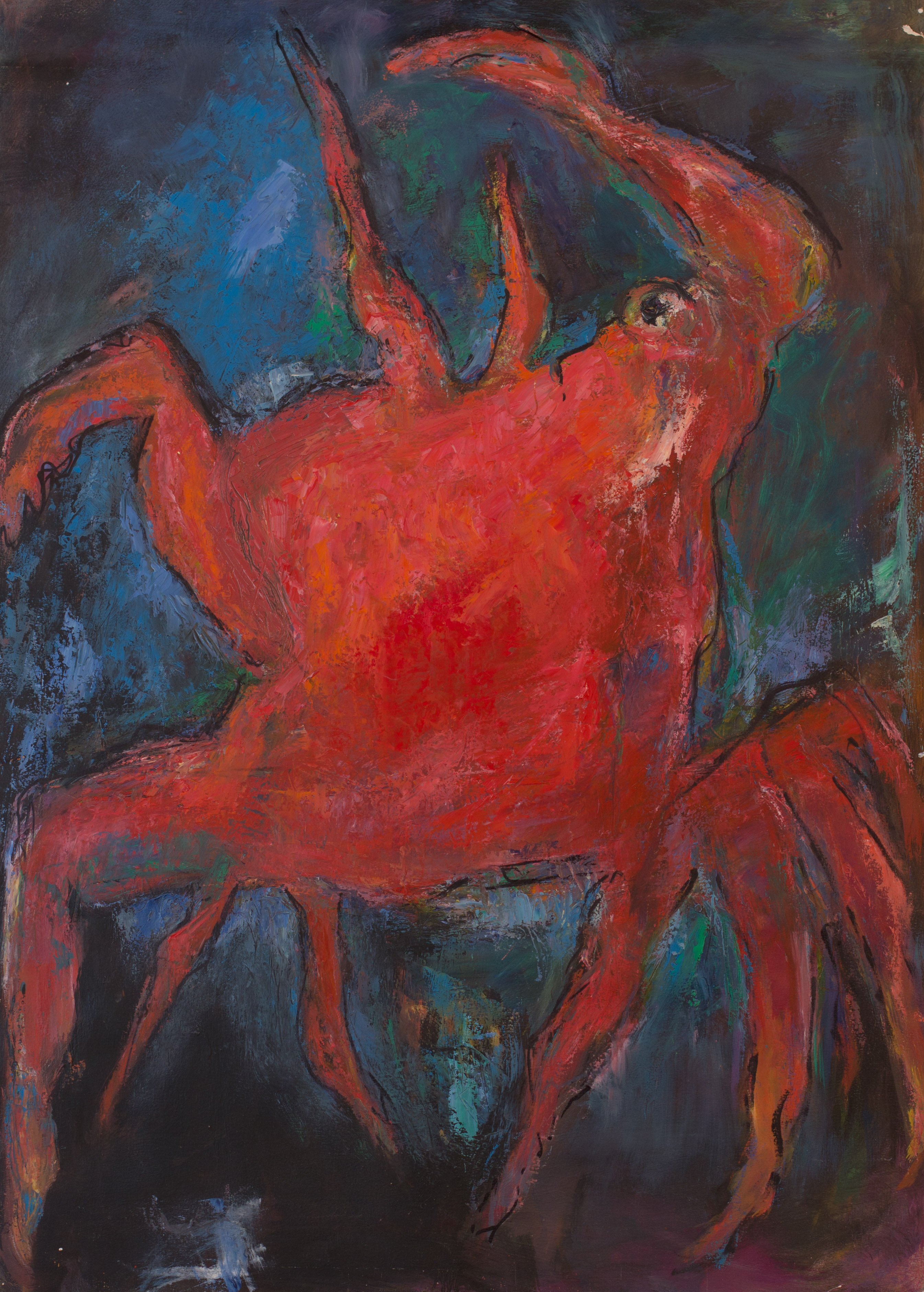 Painting: Crab (#57) by Eleanor Hilowitz (1913 - 2007)